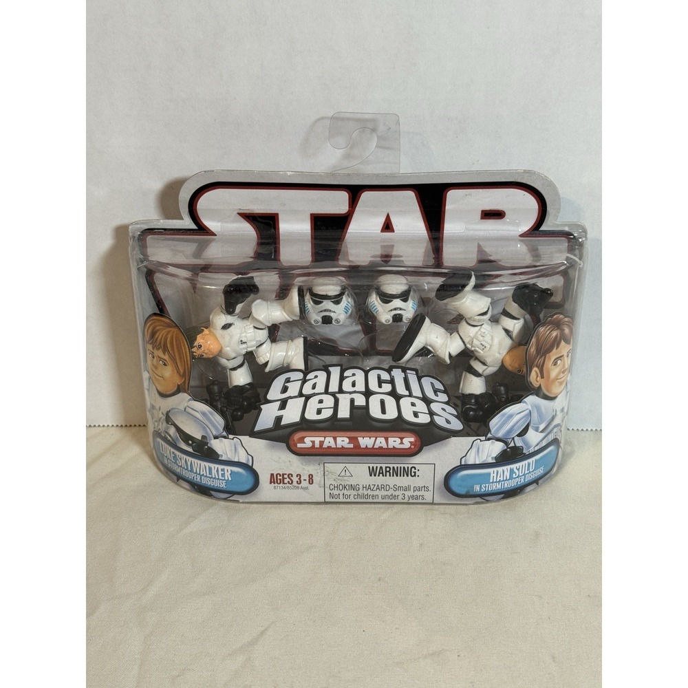 Star Wars Galactic Heroes Luke Skywalker & Han Solo Stormtrooper Disguise 2 Pack